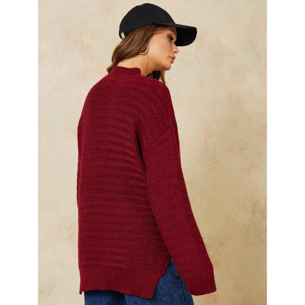 سويتر محبوك بقصة واسعة-women-winterwear-cardigansandjumpers-jumpers-image-4