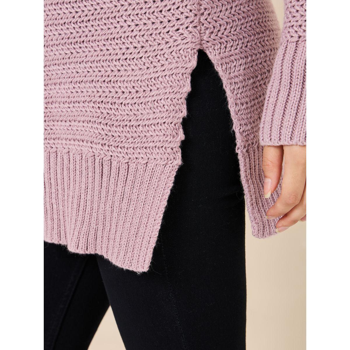 Styli Oversized Knit High Neck Longline Sweater-women-clothing-cardigansandjumpers-jumpers-image-4