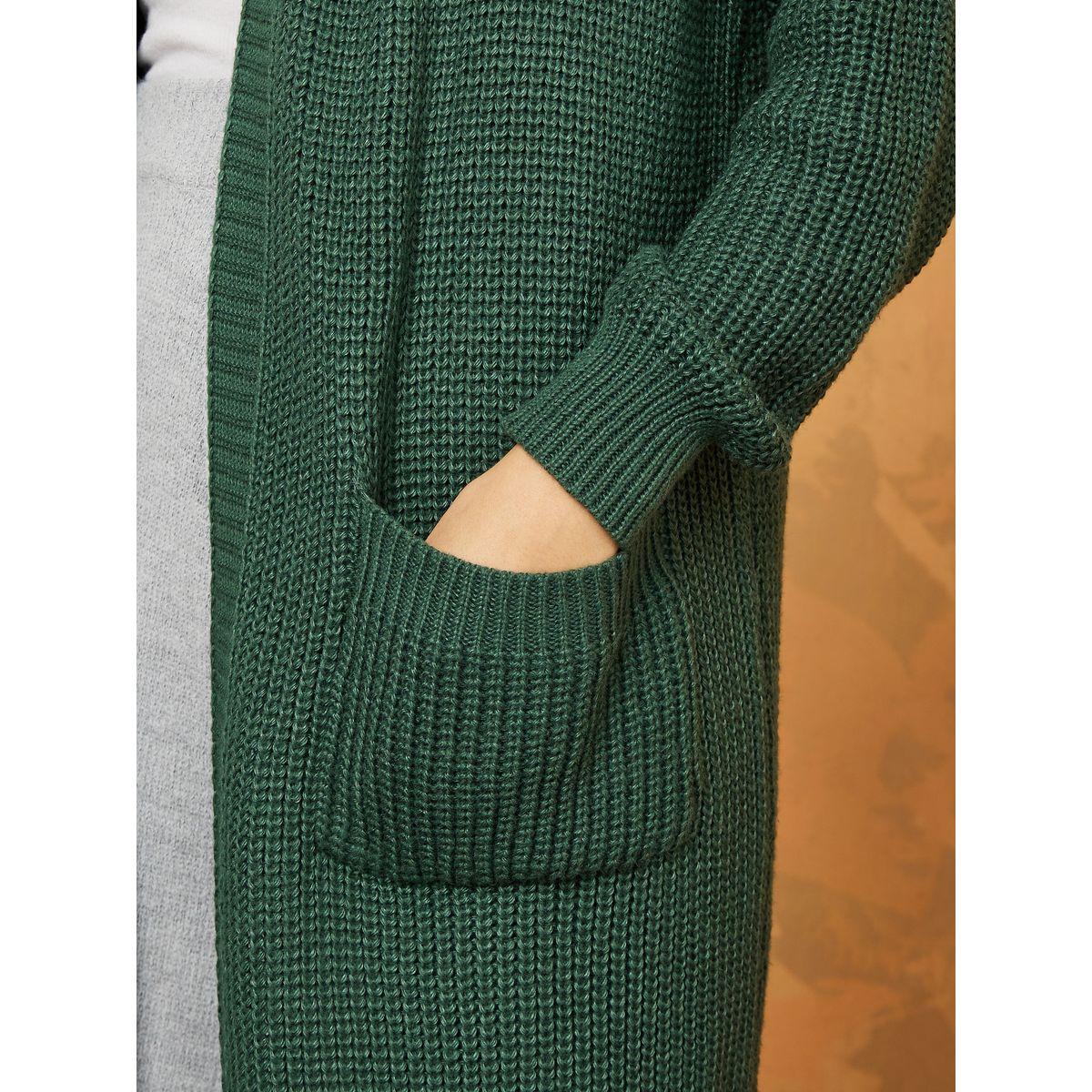 كارديجان ميدي بقصة عادية وجيوب-women-winterwear-cardigansandjumpers-cardigans-image-3
