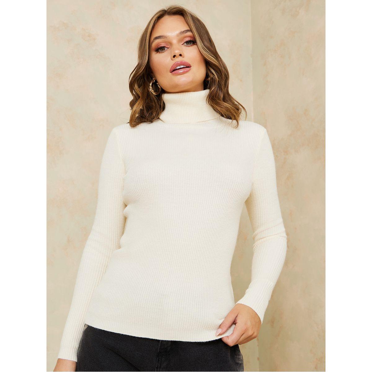 Styli Regular Length Turtle Neck Ribbed Fitted Sweater-women-winterwear-cardigansandjumpers-jumpers-image-4