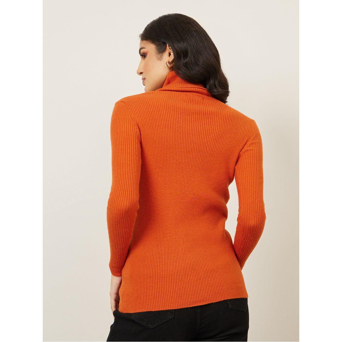 سويتر سادة مضلع بياقة عالية-women-clothing-cardigansandjumpers-jumpers-image-5