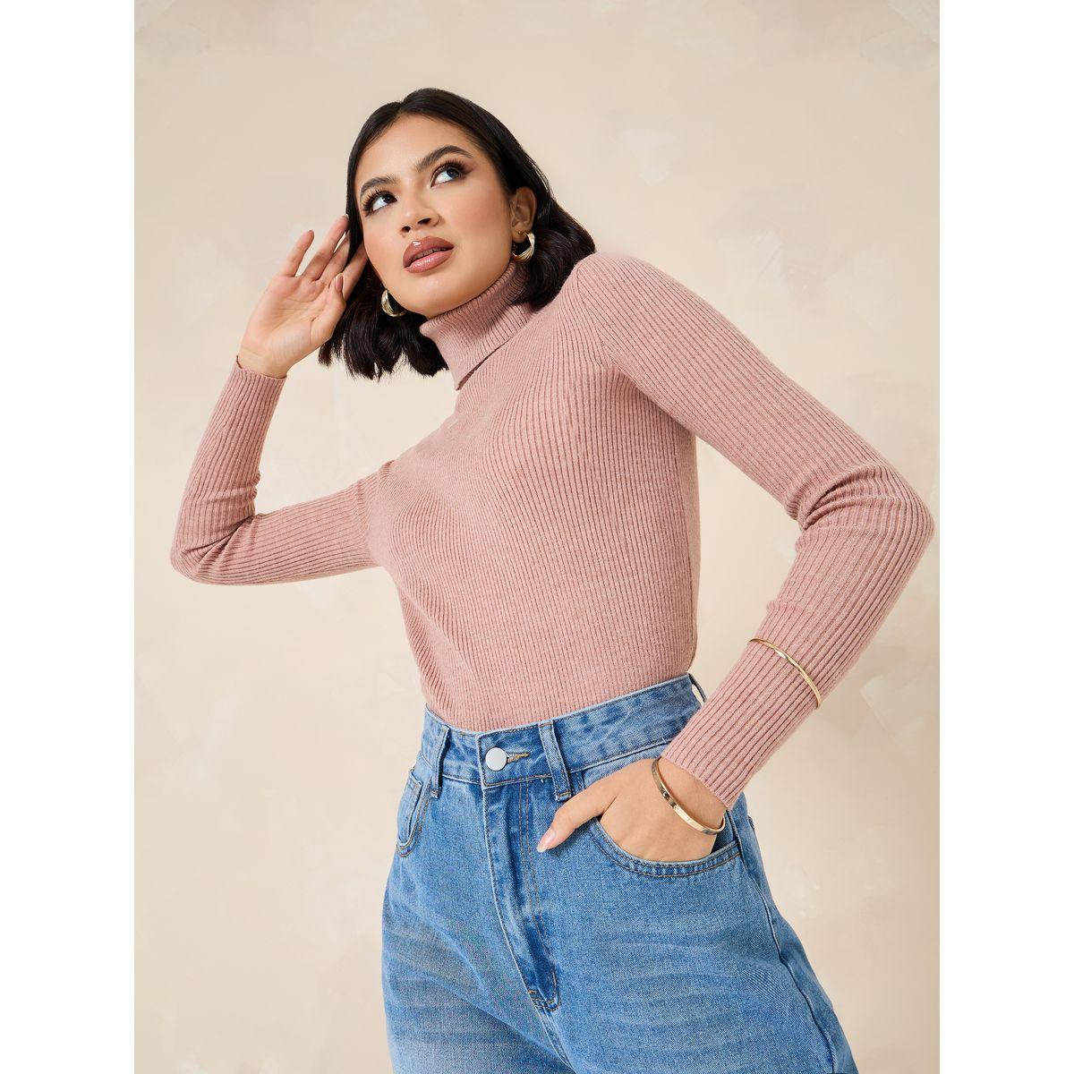 سويتر مضلع بياقة عالية-women-clothing-cardigansandjumpers-jumpers-image-6