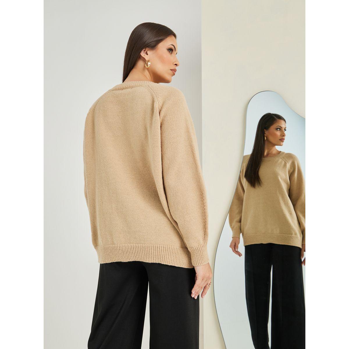 Styli Oversized Longline Round Neck Sweater-women-clothing-cardigansandjumpers-jumpers-image-5
