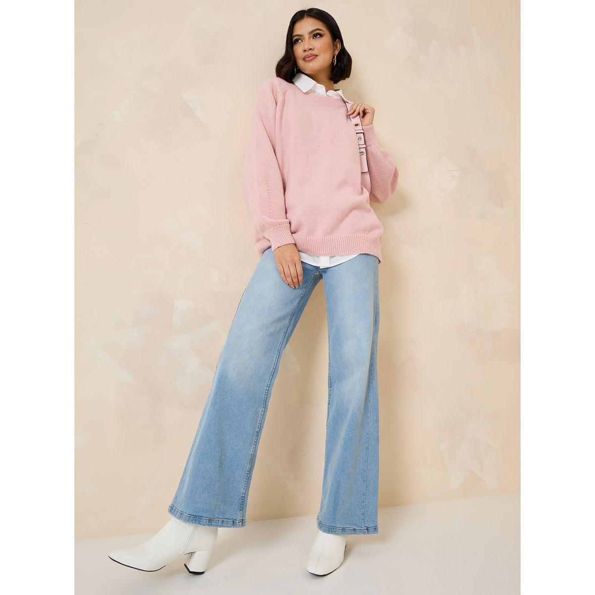 Styli Oversized Longline Round Neck Sweater-women-clothing-cardigansandjumpers-jumpers-image-2