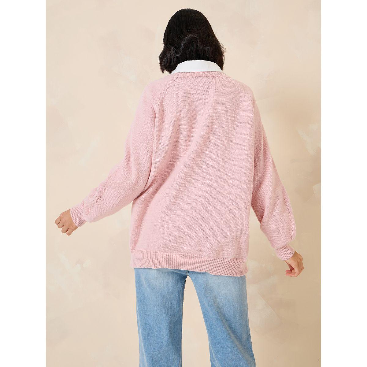 Styli Oversized Longline Round Neck Sweater-women-clothing-cardigansandjumpers-jumpers-image-4