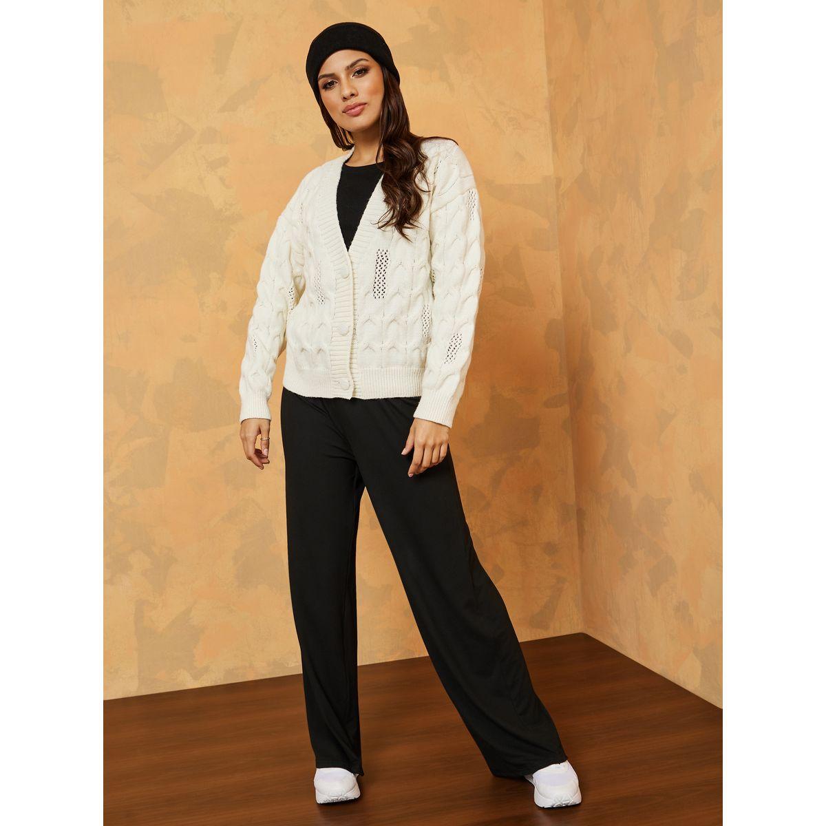 كارديغان قصير محبوك مع ازرار-women-winterwear-cardigansandjumpers-cardigans-image-2