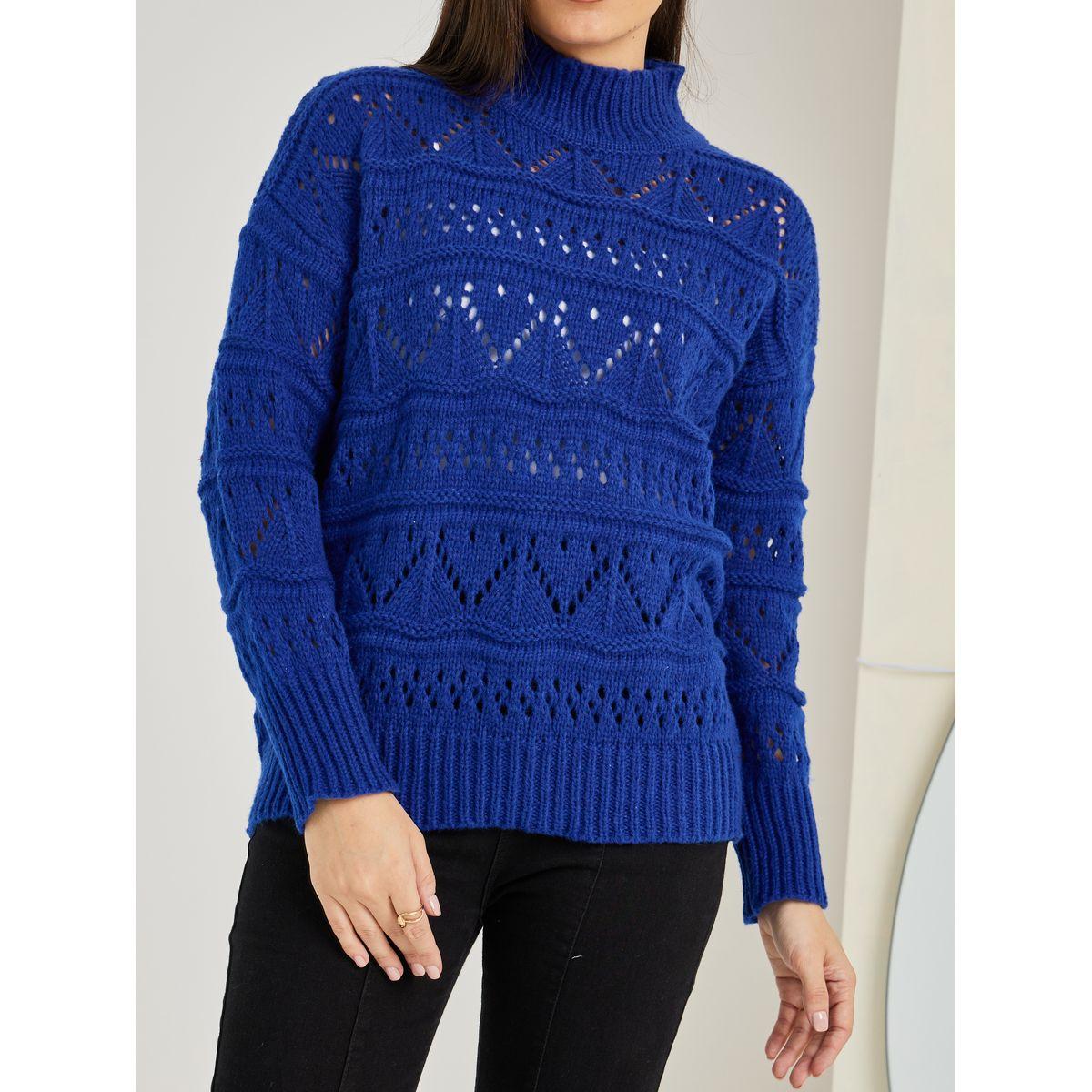 Styli Regular Length Turtle Neck Textured Oversized Sweater-women-clothing-cardigansandjumpers-jumpers-image-3