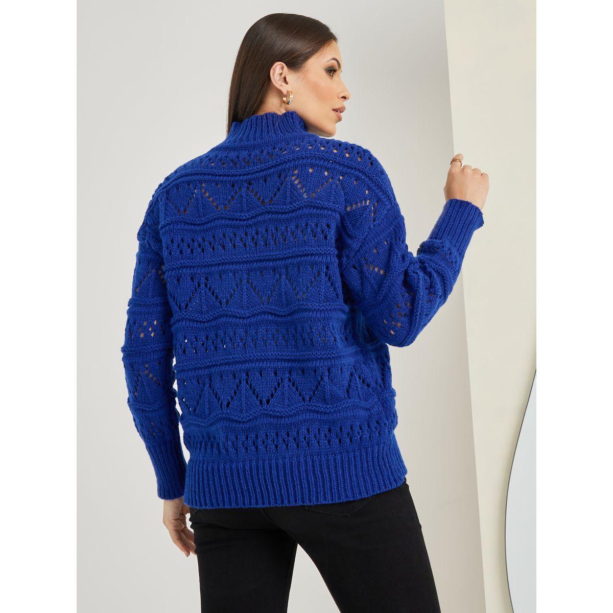 Styli Regular Length Turtle Neck Textured Oversized Sweater-women-clothing-cardigansandjumpers-jumpers-image-4