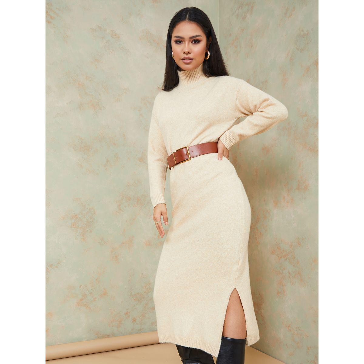 فستان طويل بياقة عالية-women-clothing-dresses-image-3