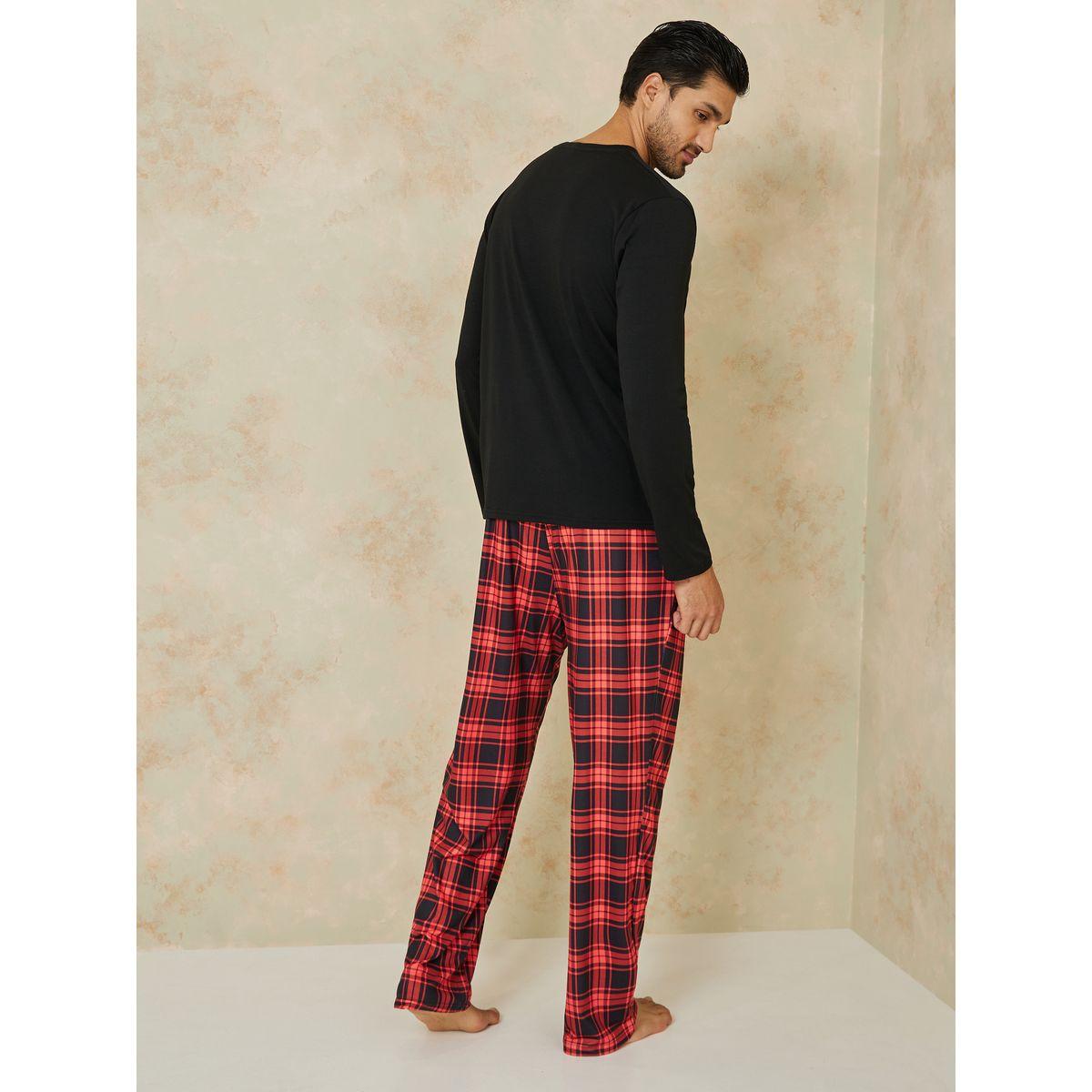طقم بيجاما من ( تيشيرت + بنطال )-men-clothing-nightwear-sets-image-6