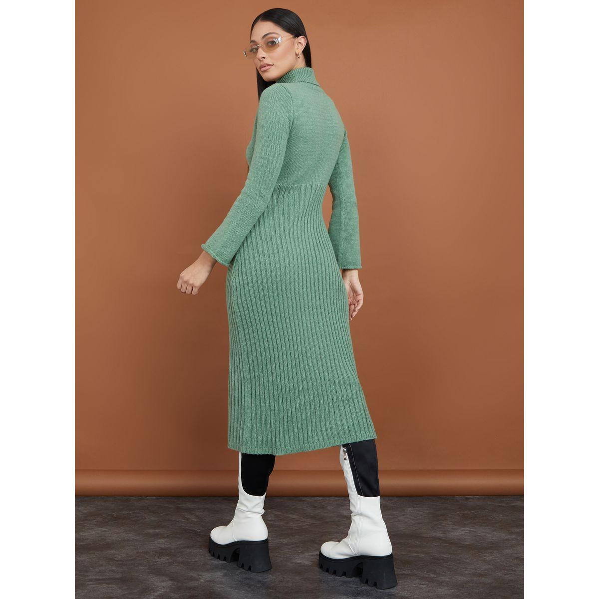 فستان ميدي محبوك بنمط سويتر-women-clothing-dresses-image-5