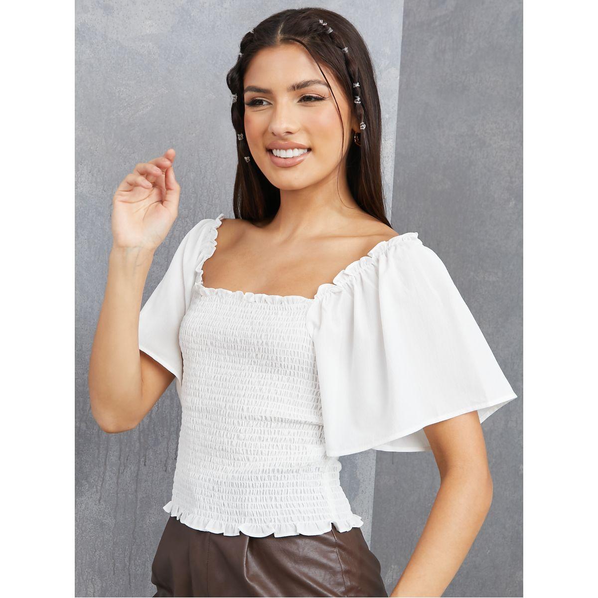 بلوزة كاجوال بياقة واسعة-women-clothing-shirtsandblouses-blouses-image-3