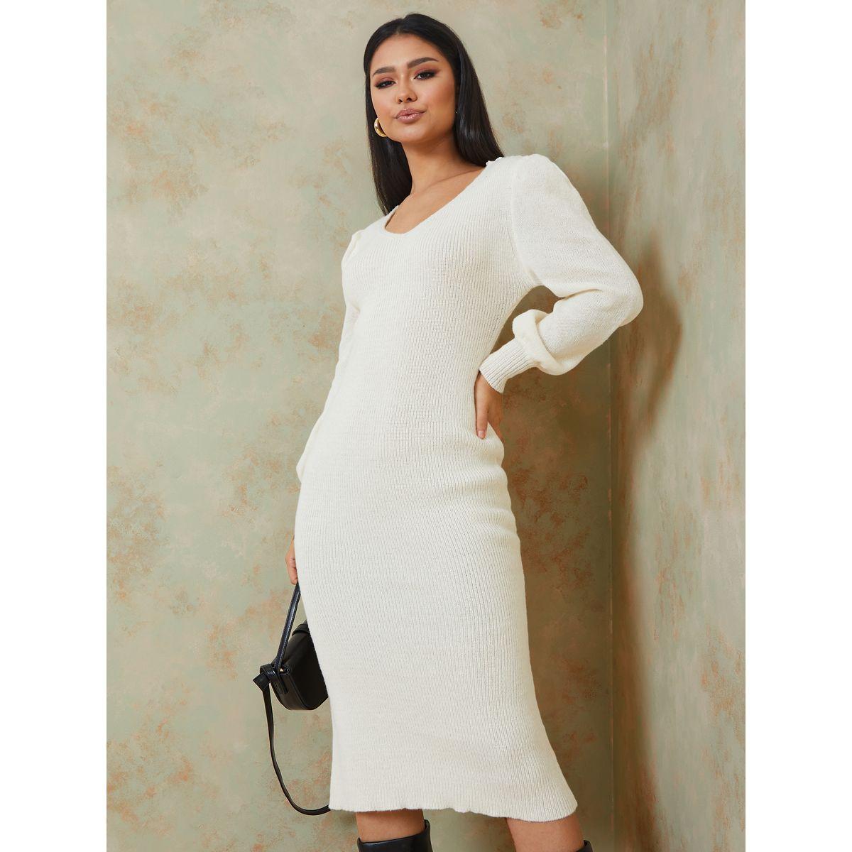 فستان ميدي بتداخلات كروشيه-women-clothing-dresses-image-5