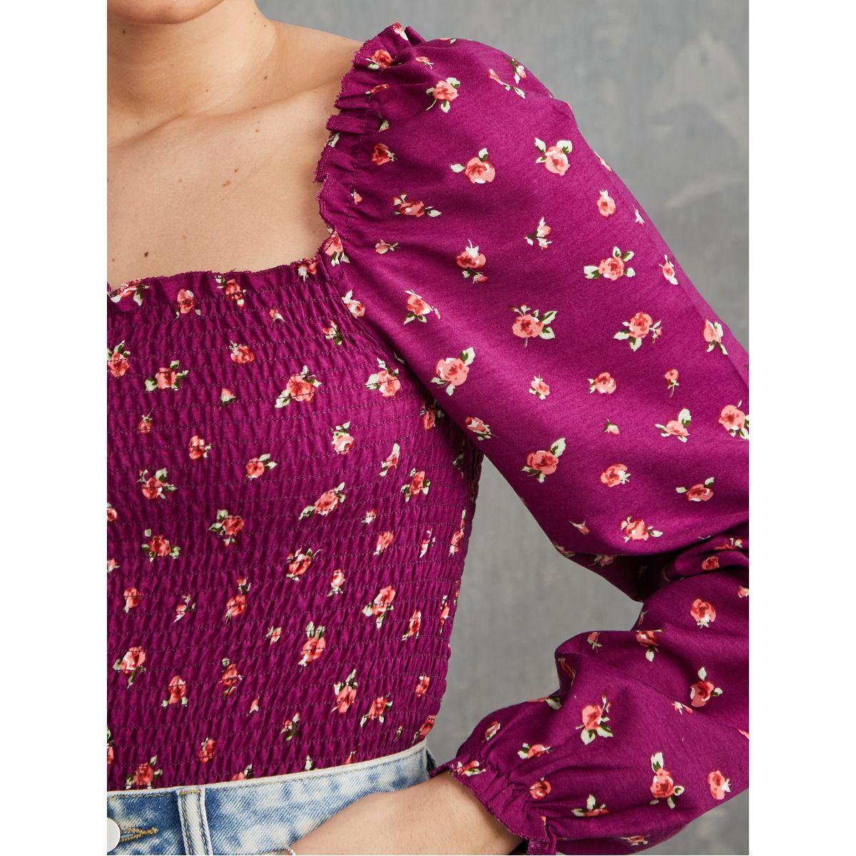 بلوزة بتفاصيل مزمومة واكمام طويلة-women-clothing-shirtsandblouses-blouses-image-3