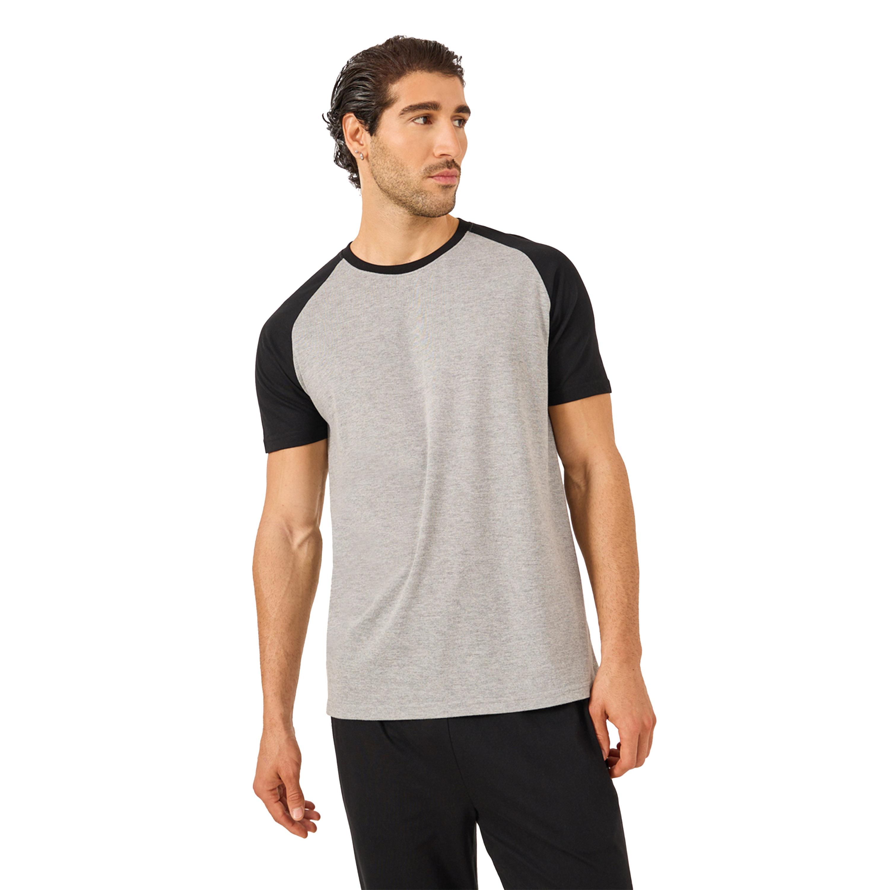 Styli Colorblock Raglan Sleeve T-Shirt and Pyjama Set-men-clothing-nightwear-sets-image-2