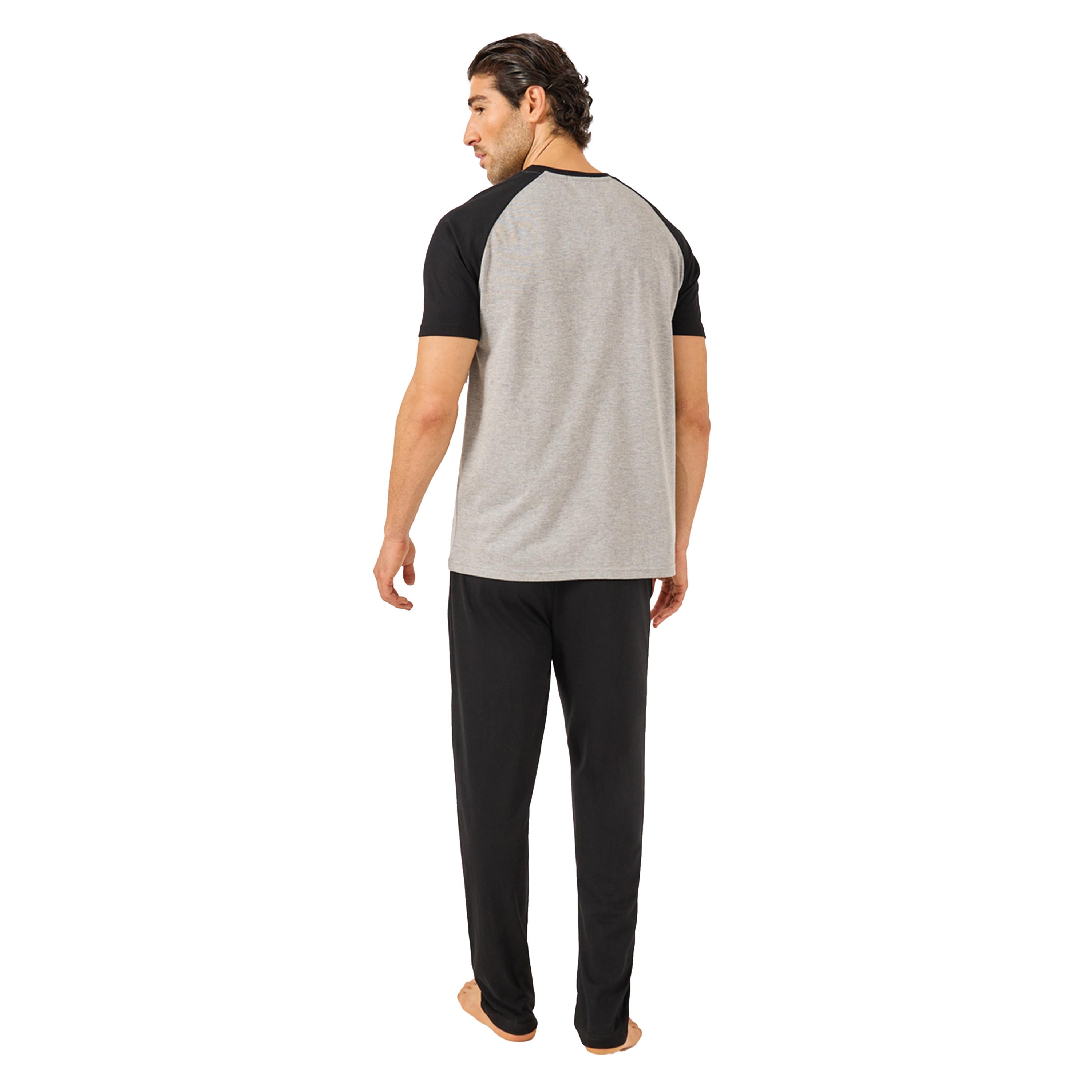 Styli Colorblock Raglan Sleeve T-Shirt and Pyjama Set-men-clothing-nightwear-sets-image-5