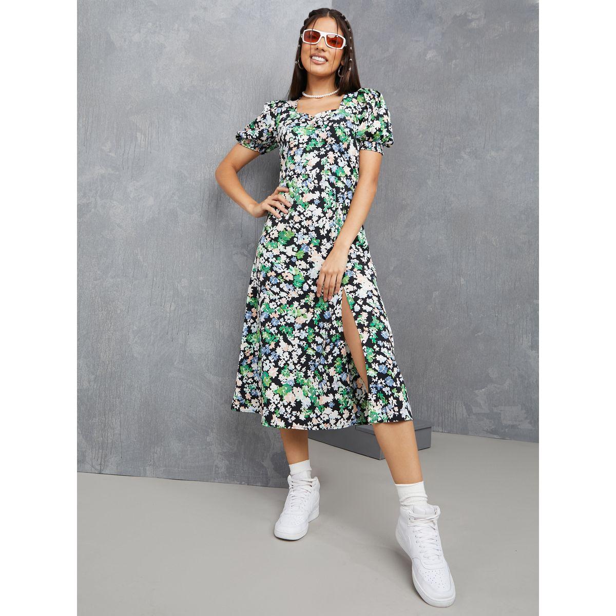 فستان ميدي مطبع بزهور-women-clothing-dresses-image-2