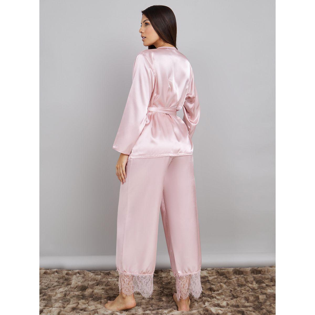 طقم بيجاما من ( بلوزة + بنطال )-women-clothing-nightwear-pyjamas-longsets-image-5