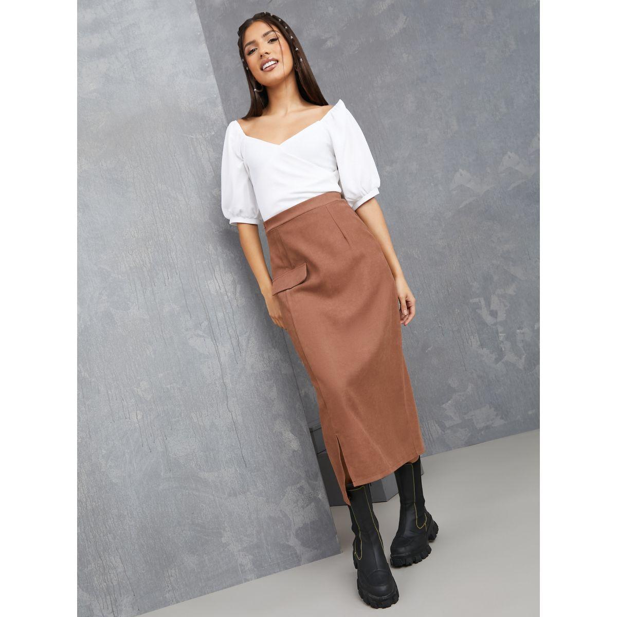 بلوزة قصيرة بنمط لف-women-clothing-shirtsandblouses-blouses-image-2