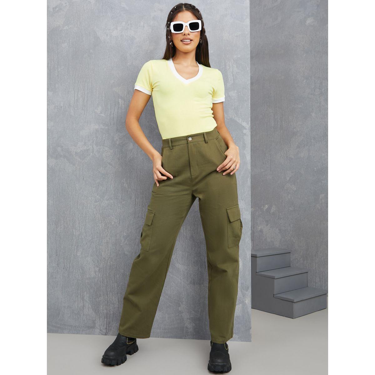 بلوزة مضلعة بتداخلات لون مغاير-women-clothing-tshirts-image-2