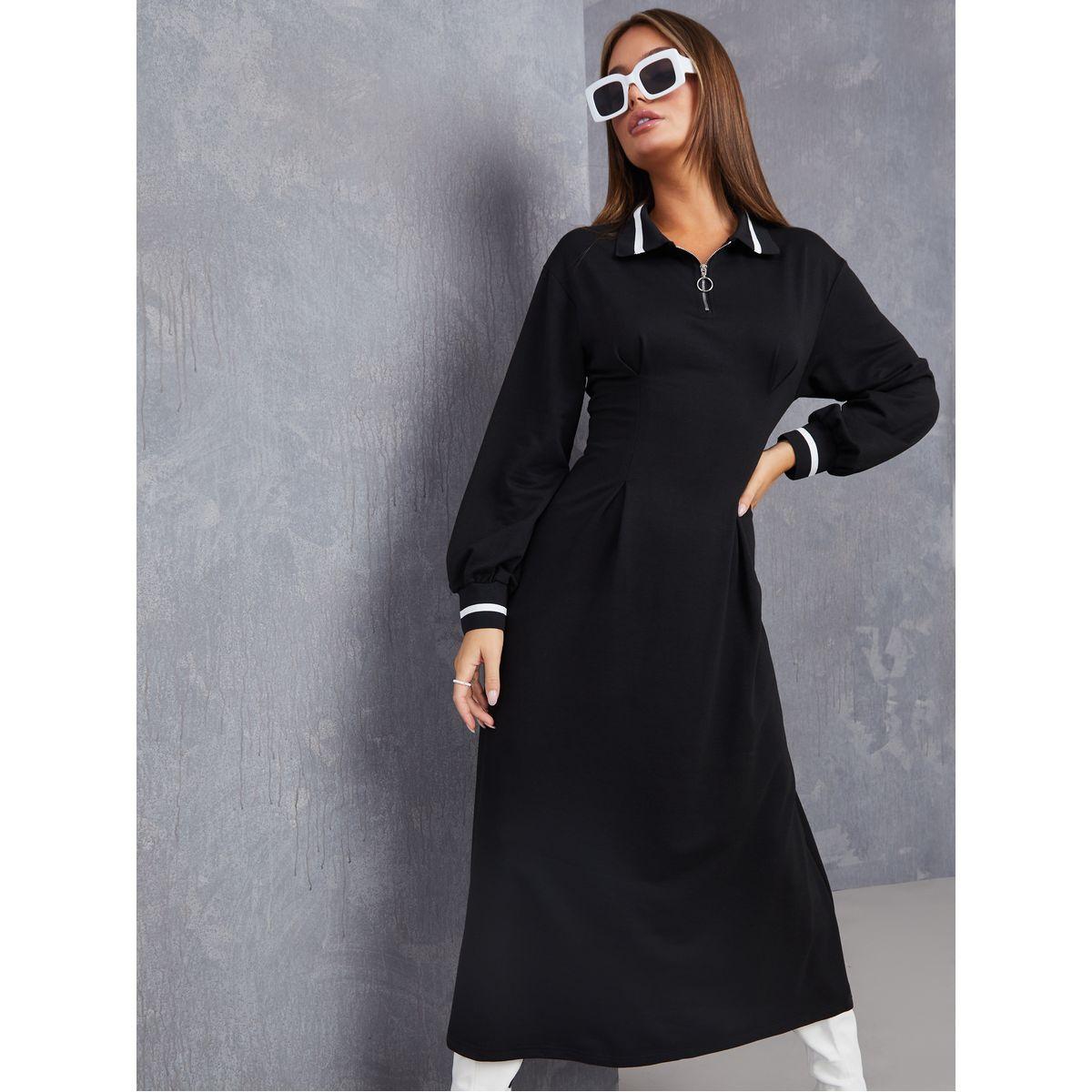 فستان ميدي باكمام طويلة-women-clothing-dresses-image-2