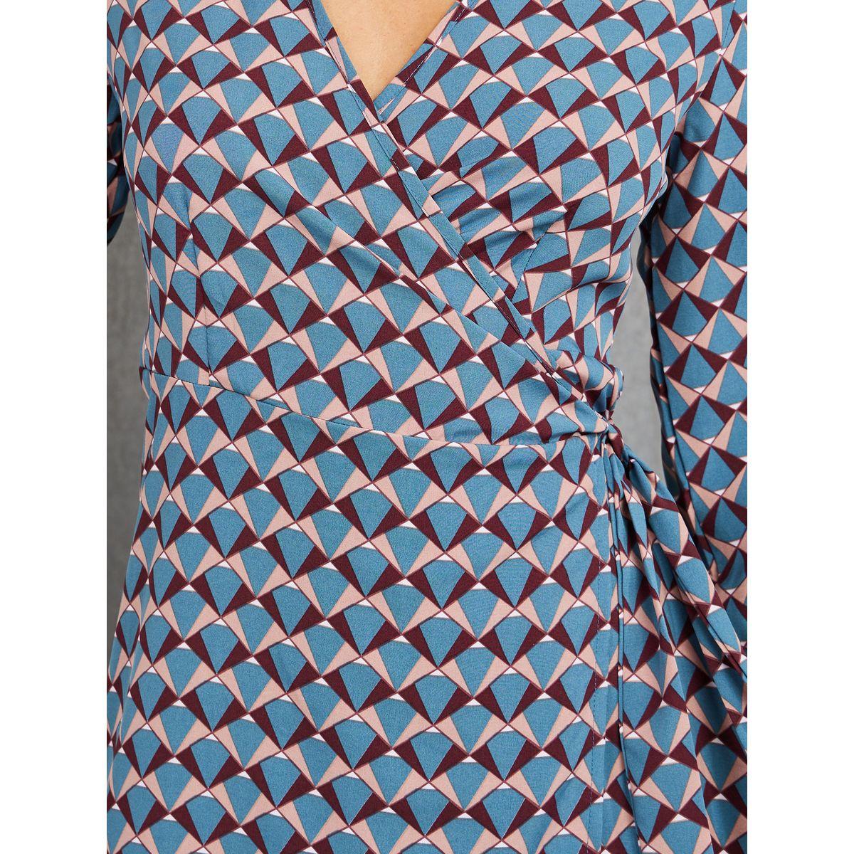 فستان بنمط لف واكمام طويلة-women-clothing-dresses-image-3