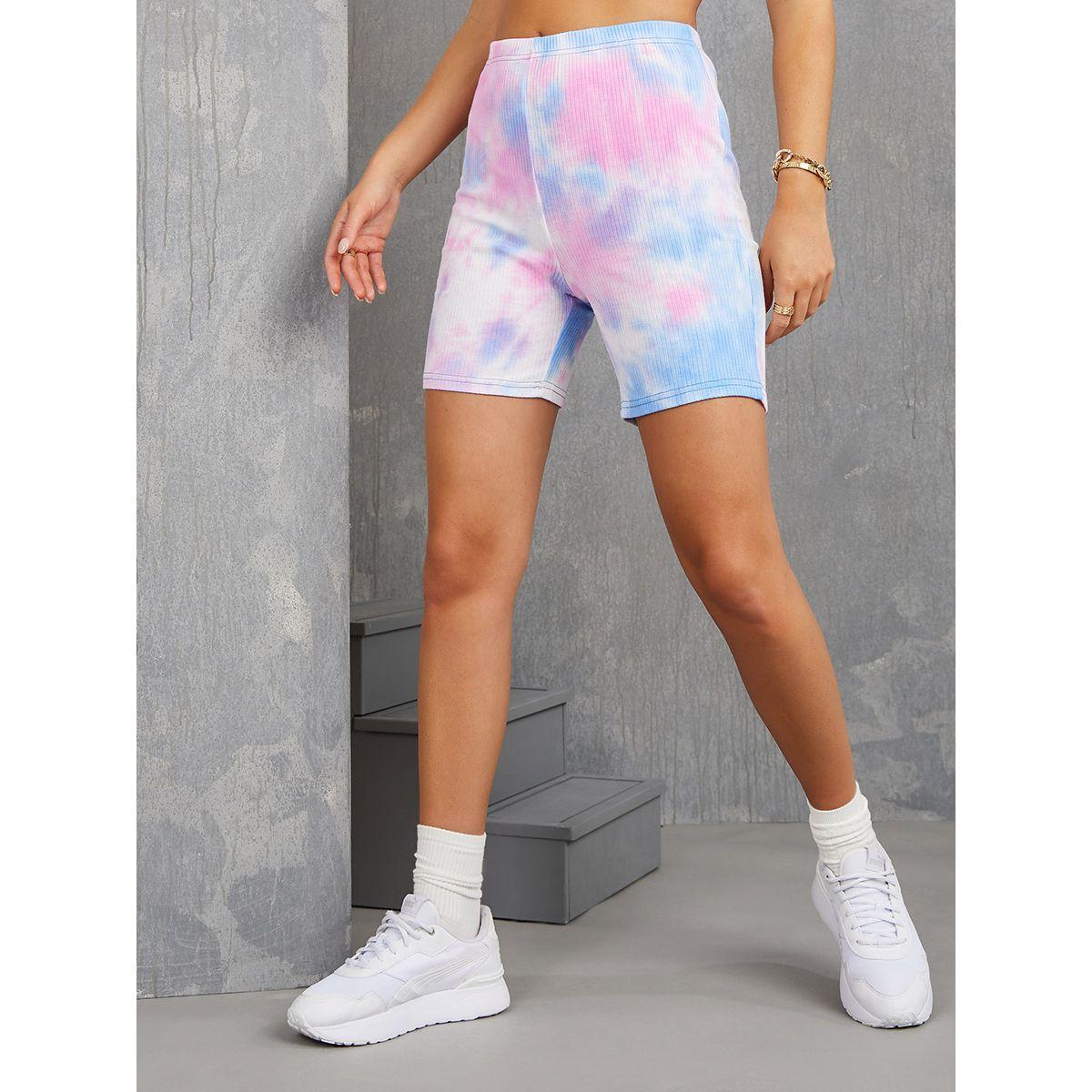 شورت رياضي بخصر مطاطي-women-clothing-bottoms-shorts-image-3