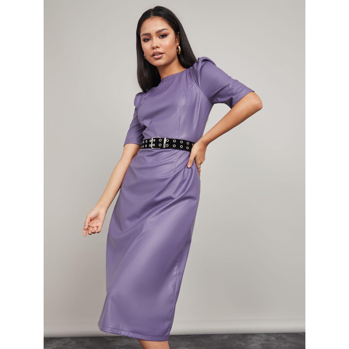 فستان ميدي باكمام منفوشة-women-clothing-dresses-image-5
