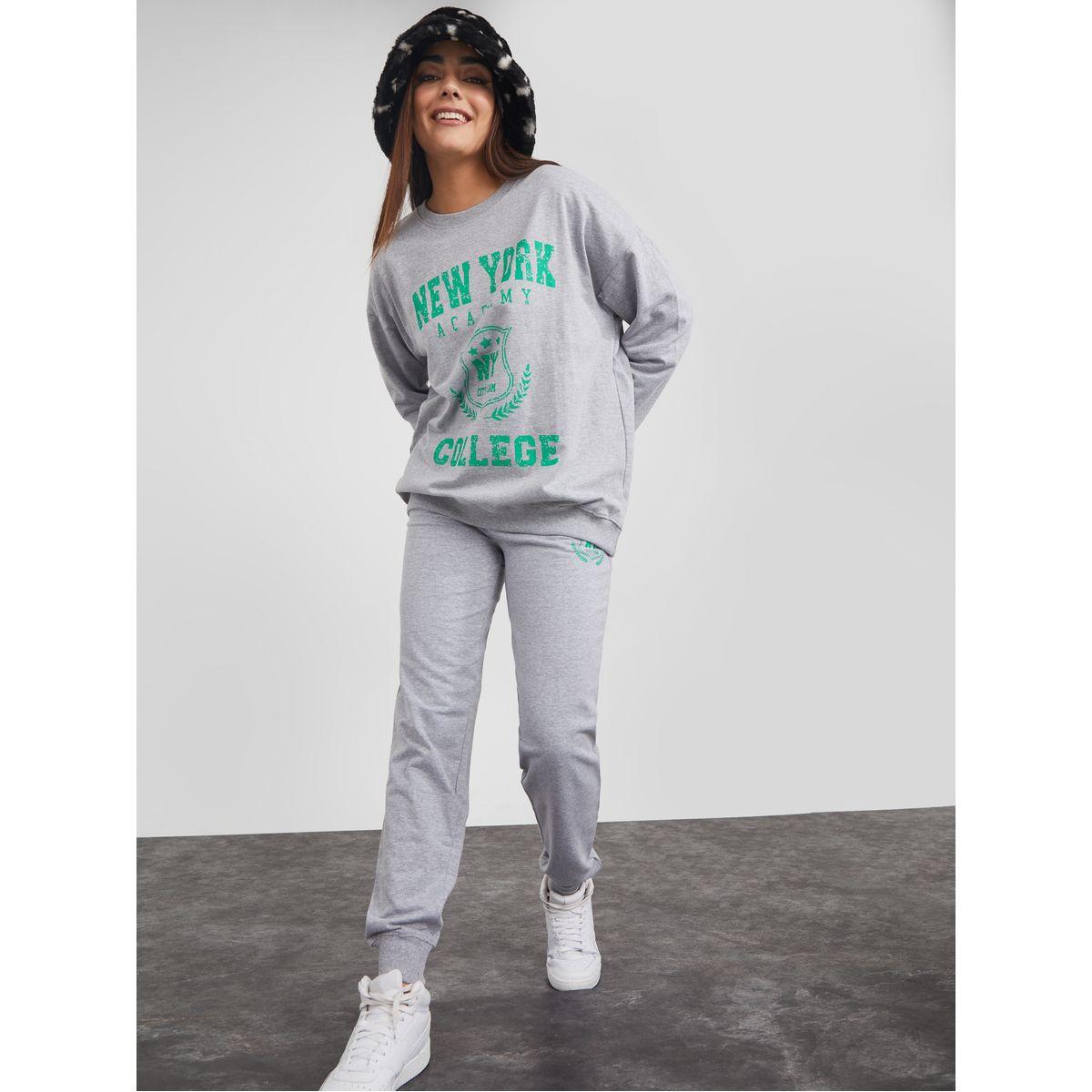 جوغر مطبع بكتابة مع رباط خصر-women-clothing-bottoms-joggers-image-2