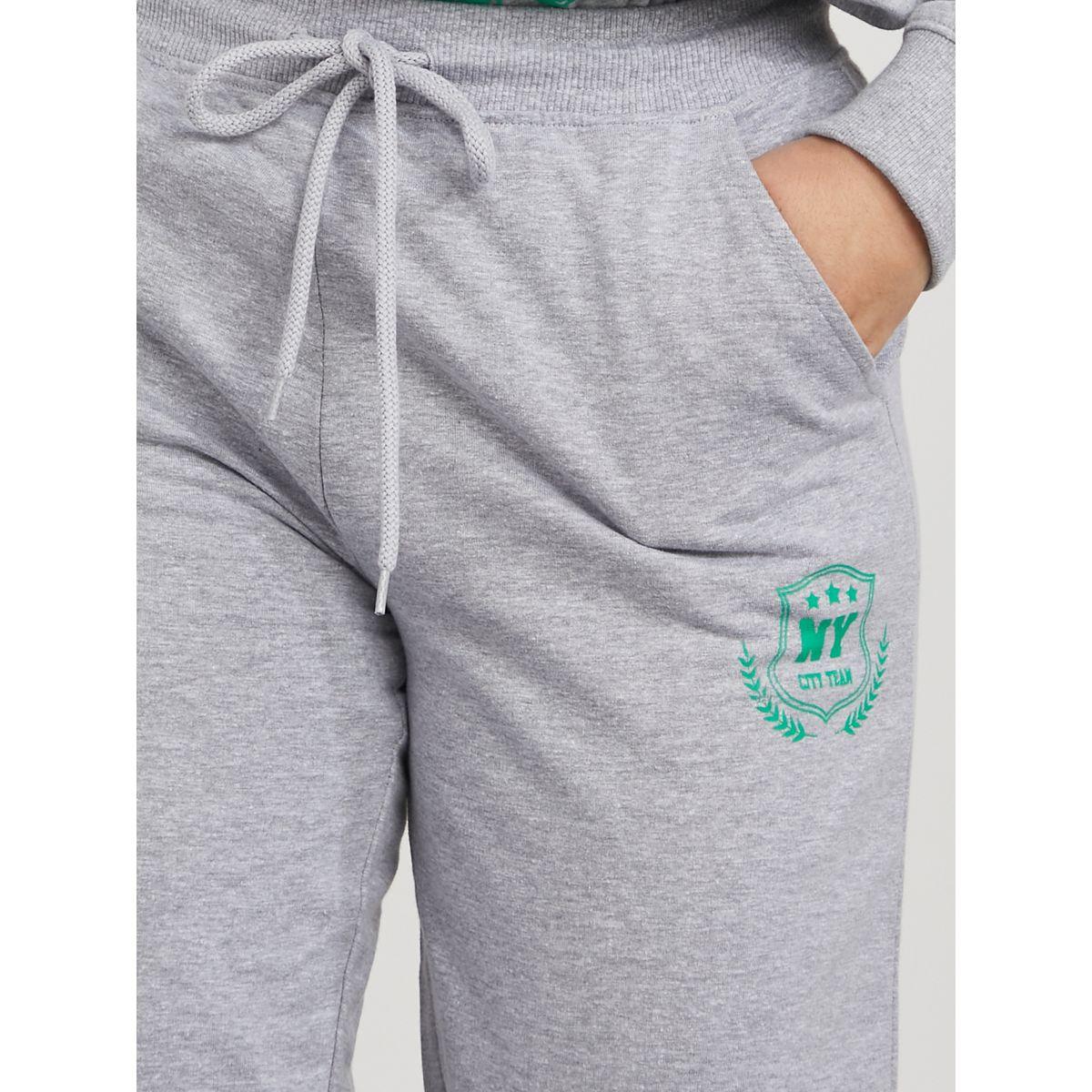 جوغر مطبع بكتابة مع رباط خصر-women-clothing-bottoms-joggers-image-3