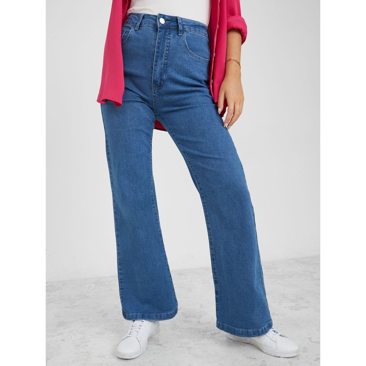 جينز بقصة واسعة وخصر عالي-women-clothing-bottoms-jeans-image-1