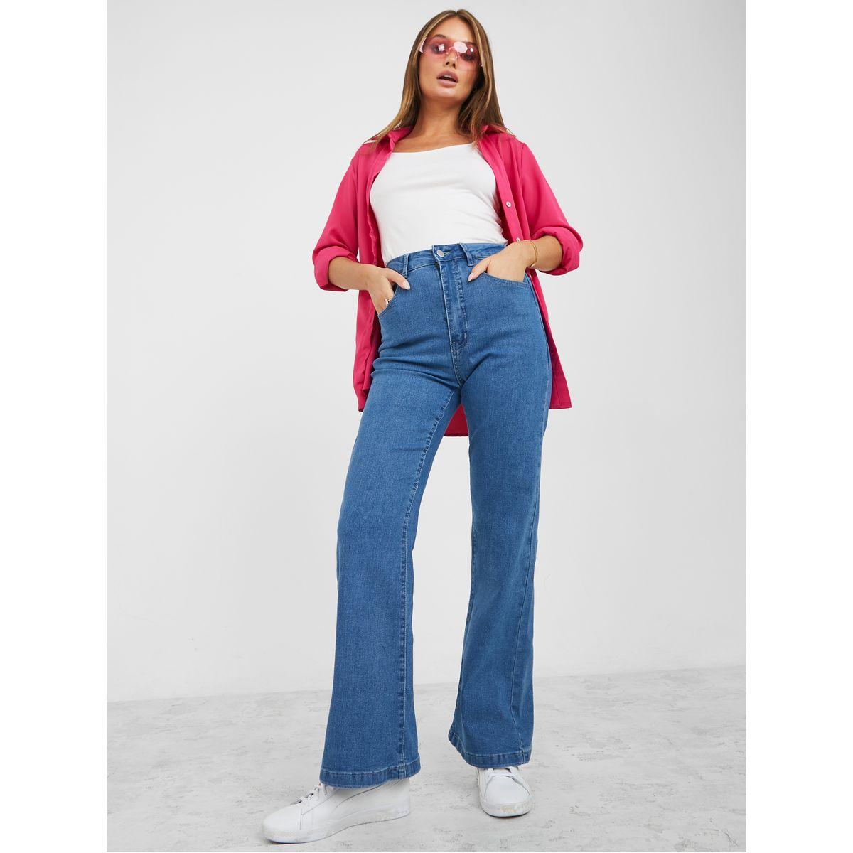جينز بقصة واسعة وخصر عالي-women-clothing-bottoms-jeans-image-2