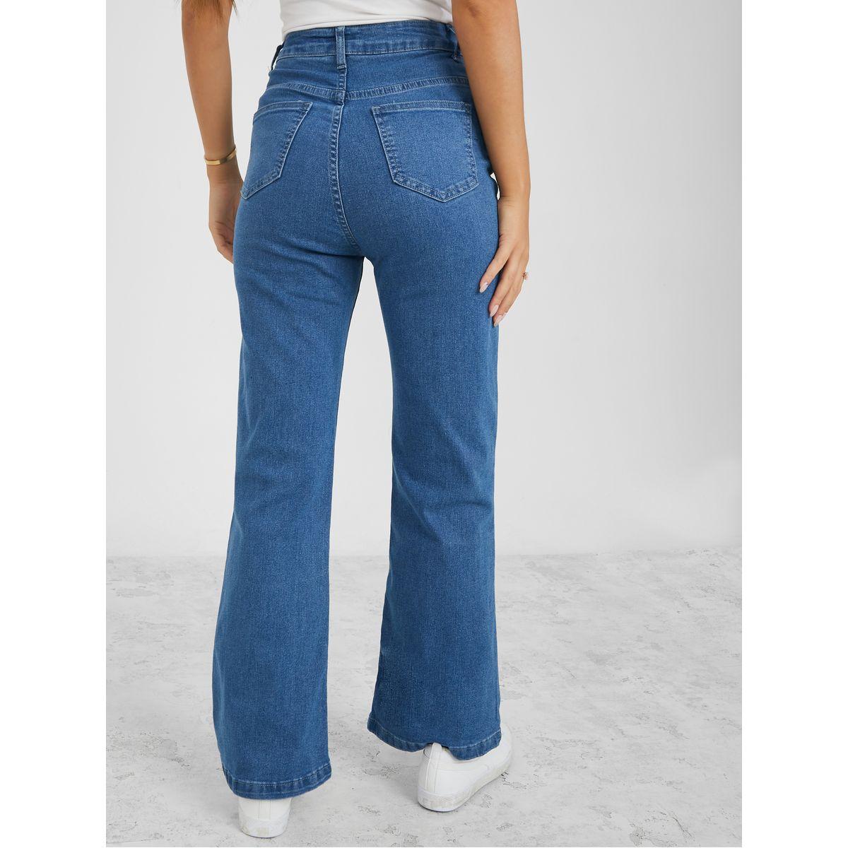 Styli High Waist Flare Fit Jeans-women-clothing-bottoms-jeans-image-4