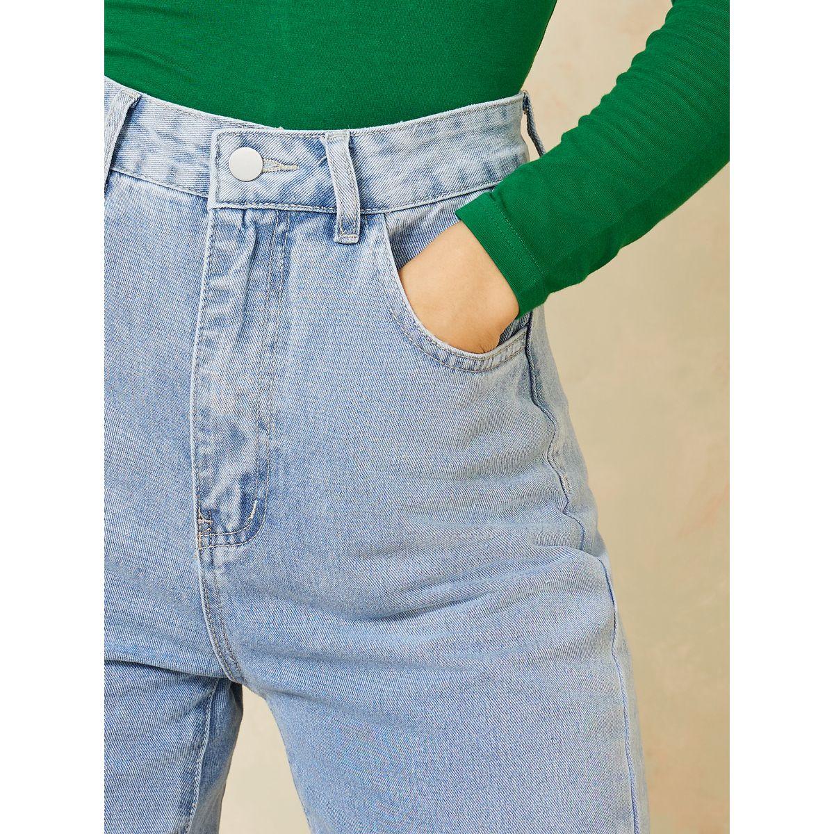 جينز بقصة مستقيمة وخصر عالي-women-clothing-bottoms-jeans-image-3