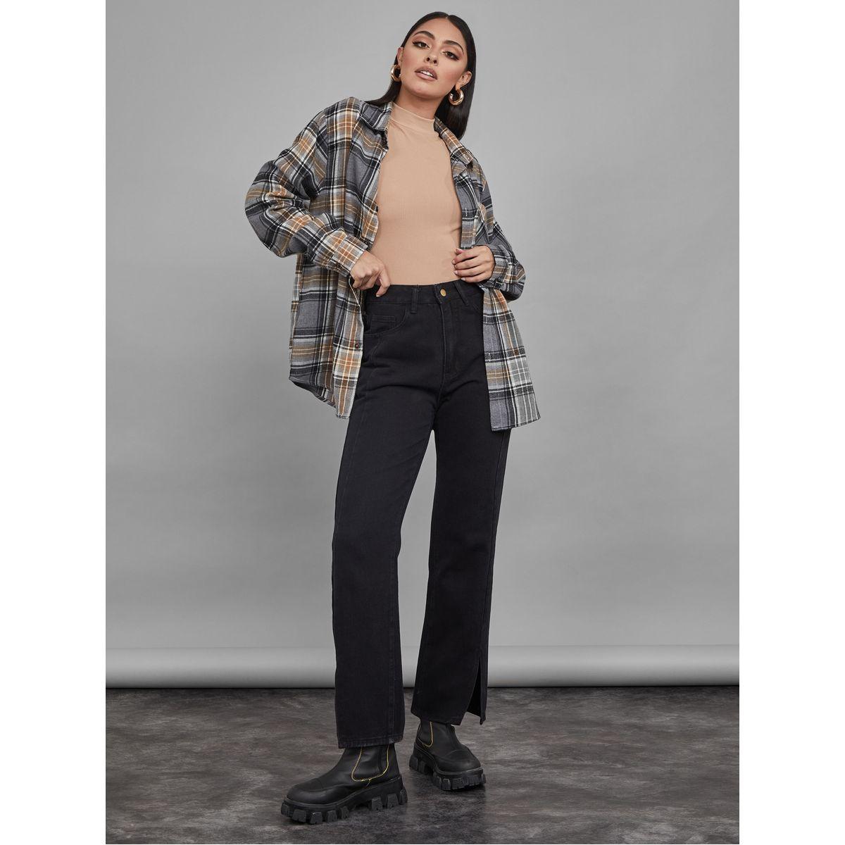 بنطال جينز بخصر عالي-women-clothing-bottoms-jeans-image-2