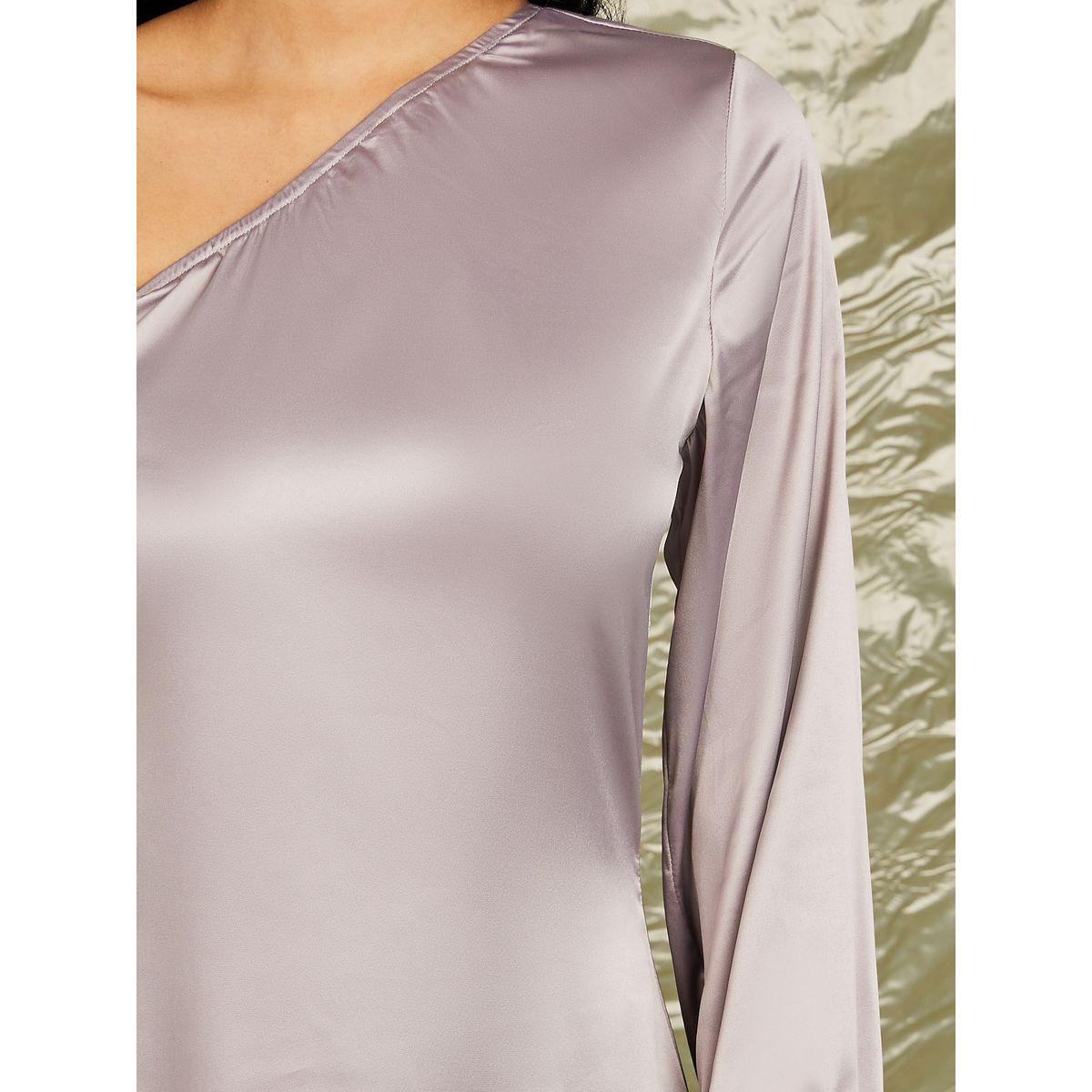 فستان طويل ساتان بكتف واحد-women-clothing-dresses-image-3