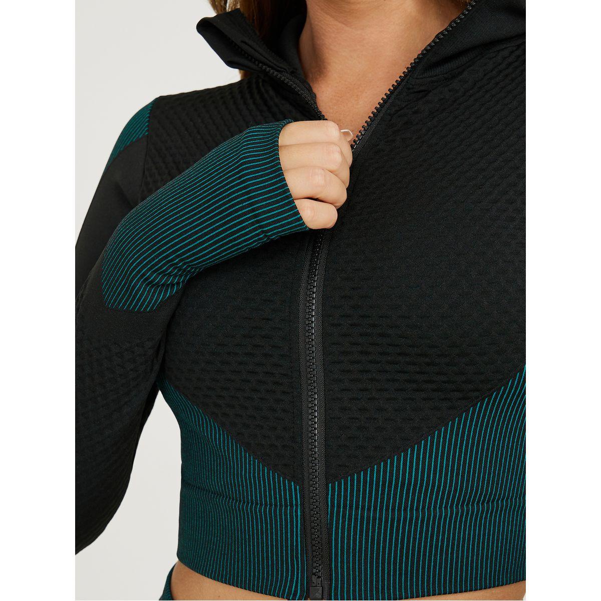 Styli Active Pack of 3 - Colorblock Racerback Sports Bra, Zip Up Jacket & Active Leggings Set-sports-women-clothing-trackpantsandtracksuits-image-4