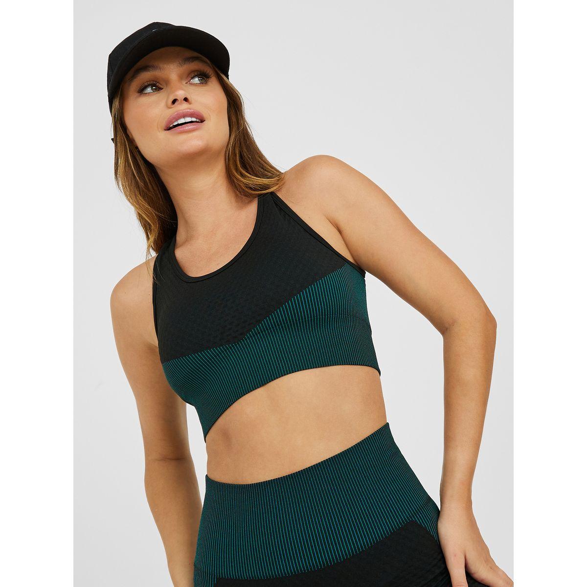 Styli Active Pack of 3 - Colorblock Racerback Sports Bra, Zip Up Jacket & Active Leggings Set-sports-women-clothing-trackpantsandtracksuits-image-5