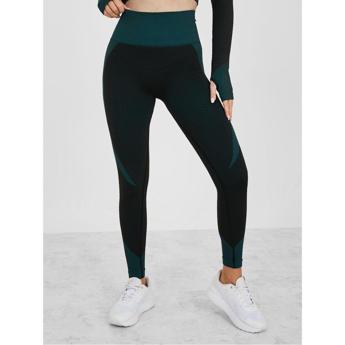 Styli Active Pack of 3 - Colorblock Racerback Sports Bra, Zip Up Jacket & Active Leggings Set-sports-women-clothing-trackpantsandtracksuits-image-6