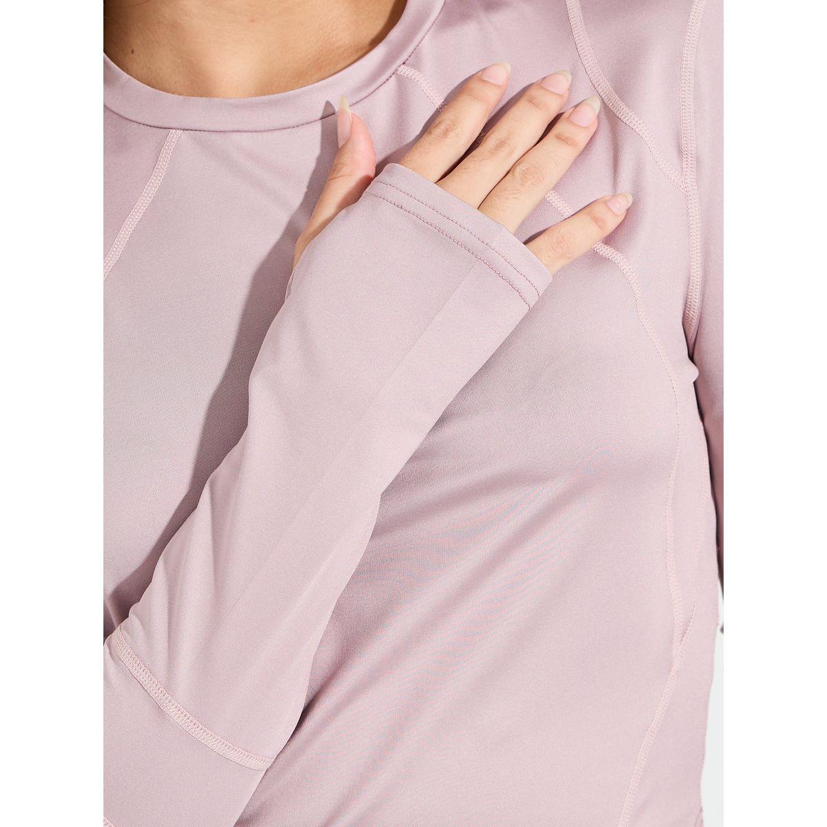 Styli Active Overall Contrast Stitch Detail Thumbhole Crop Top and Leggings Set-sports-women-clothing-trackpantsandtracksuits-image-5