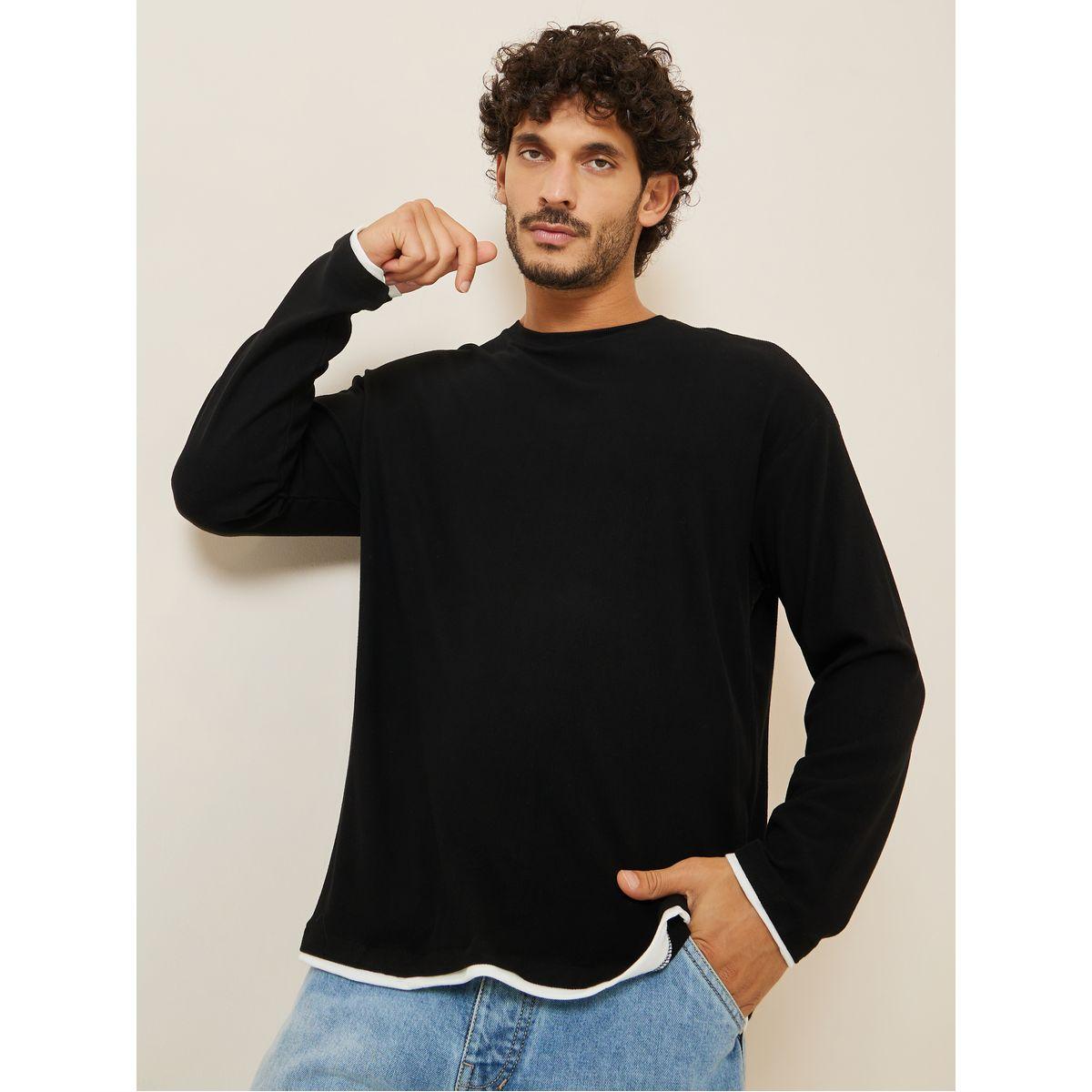 تيشيرت مضلع باكمام طويلة-men-clothing-tshirtsandpolos-tshirts-image-4
