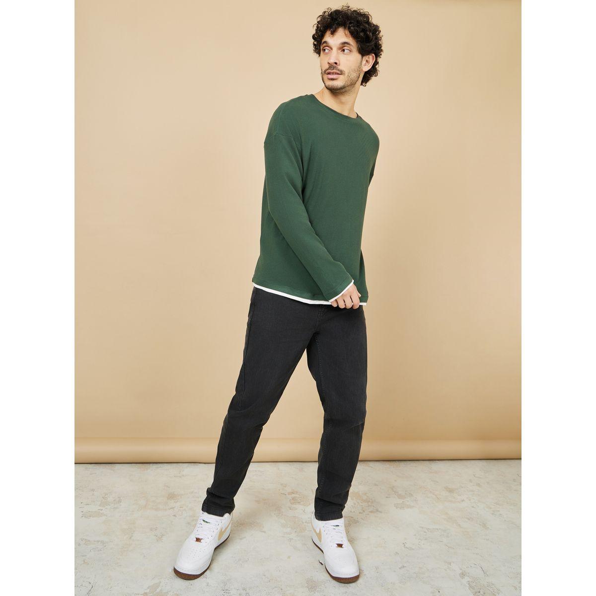 تيشيرت مضلع باكمام طويلة-men-clothing-tshirtsandpolos-tshirts-image-2