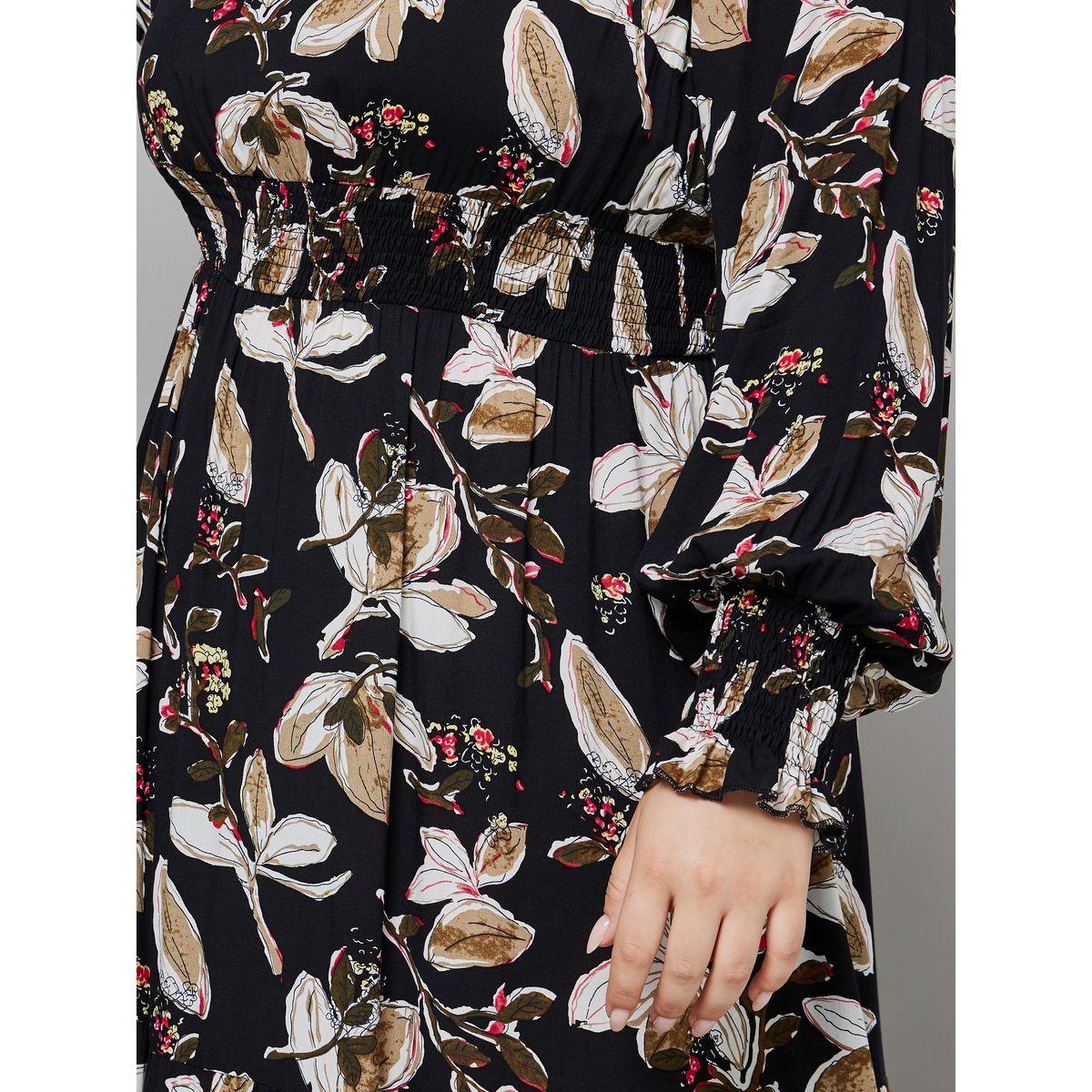 Styli Plus Long Sleeves Floral Print A-Line Maxi Dress-women-clothing-dresses-image-3