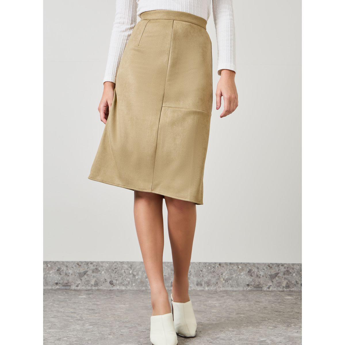 تنورة ميدي بشق جانبي-women-clothing-bottoms-skirts-image-2