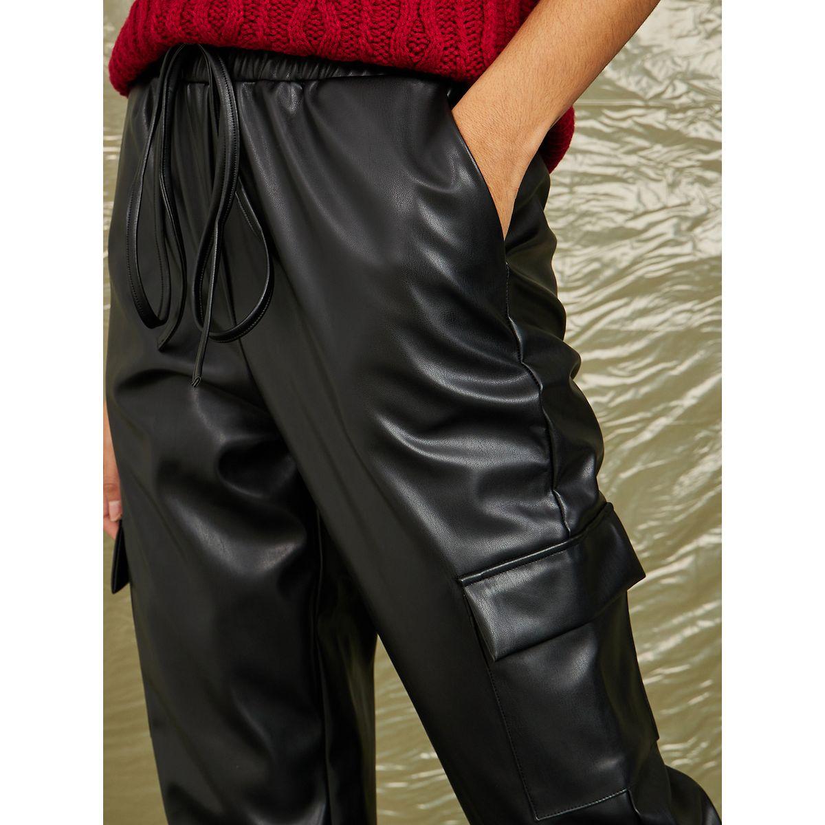 جوغر جلد بنمط كارغو-women-clothing-bottoms-joggers-image-4