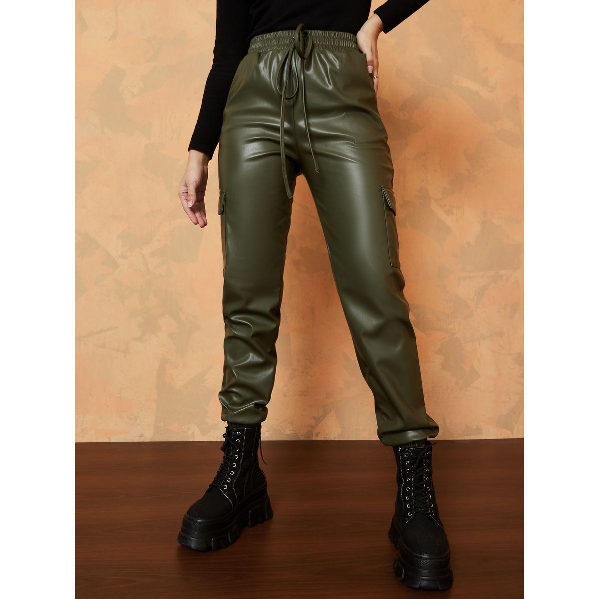 Styli Leather Look Cargo Jogger -women-clothing-bottoms-joggers-image-3