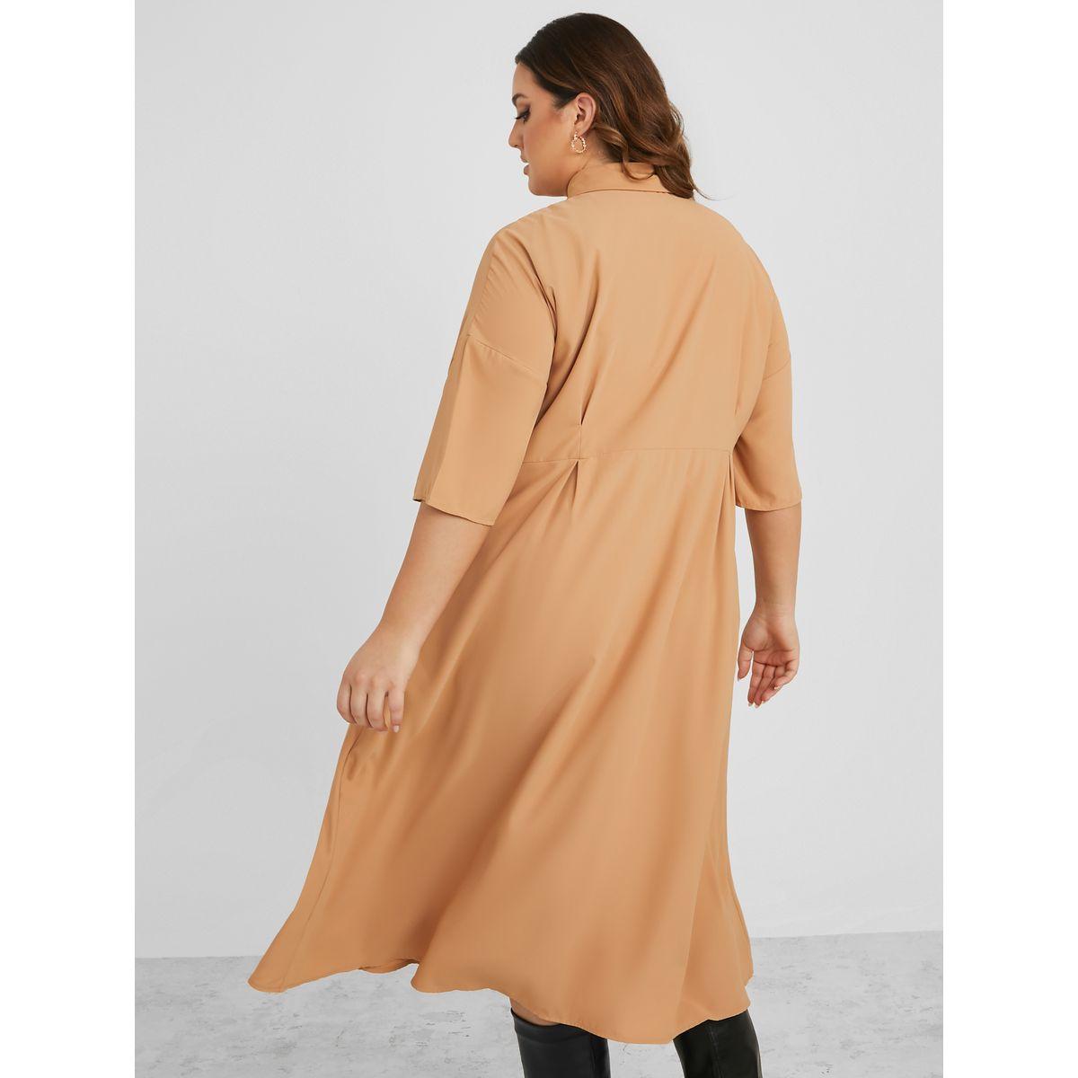 فستان ميدي باكمام قصيرة-women-clothing-dresses-image-4