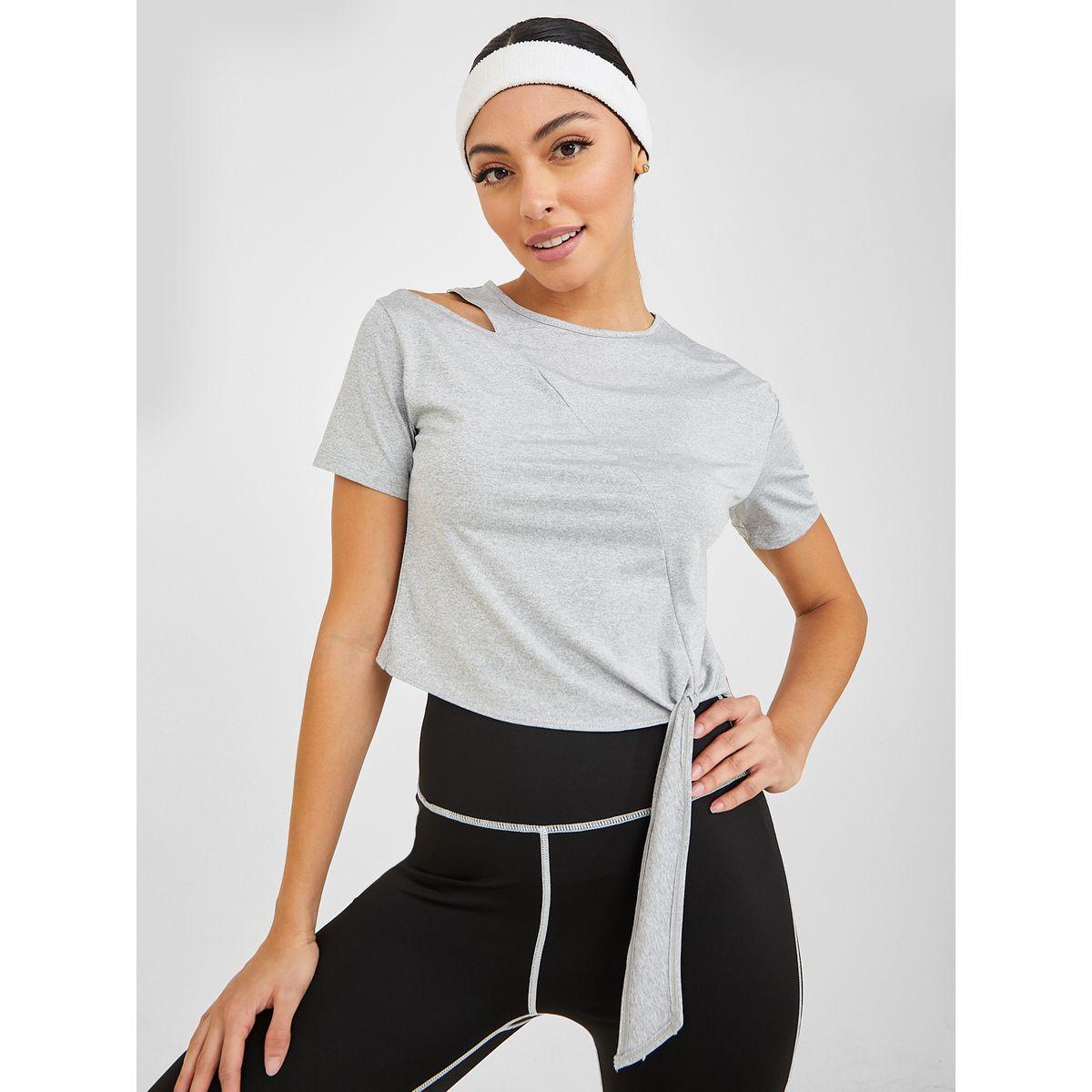 بلوزة رياضية مزينة بشق-women-clothing-sportswearandactivewear-tshirtsandvests-image-1