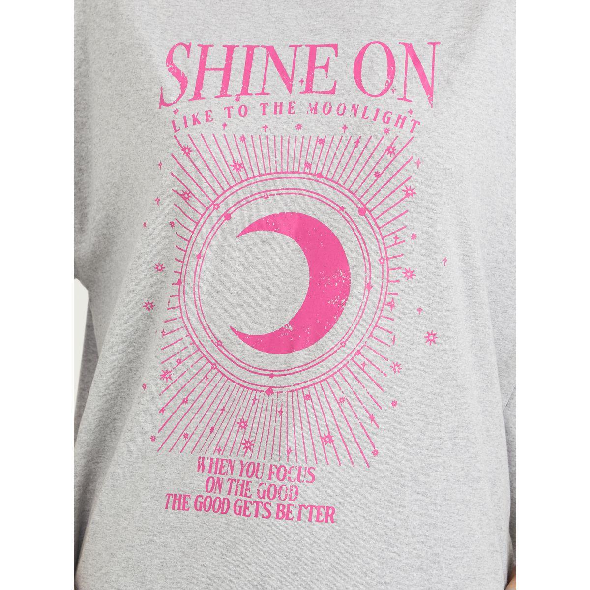 Styli Raglan Sleeves Shine On Graphic Print Oversized T-shirt-women-clothing-tshirts-image-3