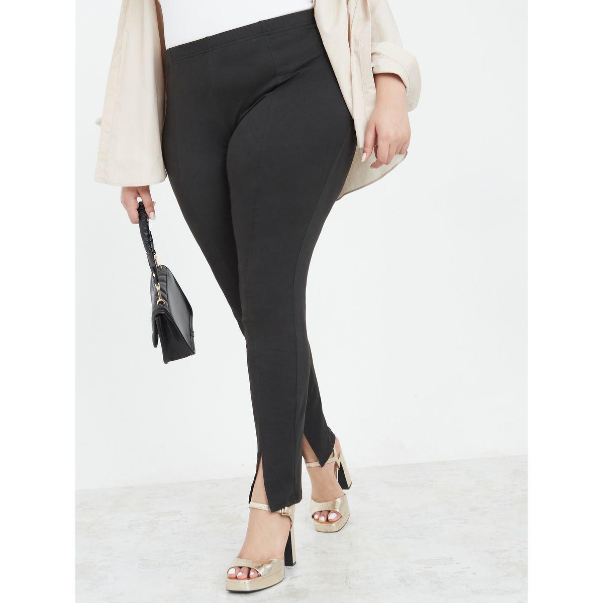ليقنز بخصر عالي وشق امامي-women-clothing-bottoms-leggings-image-2